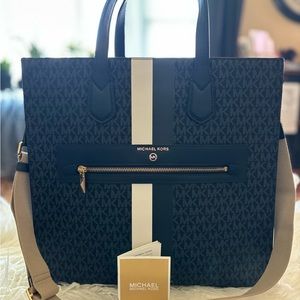 Michael Kors - Kempner Large Stripe Tote Bag